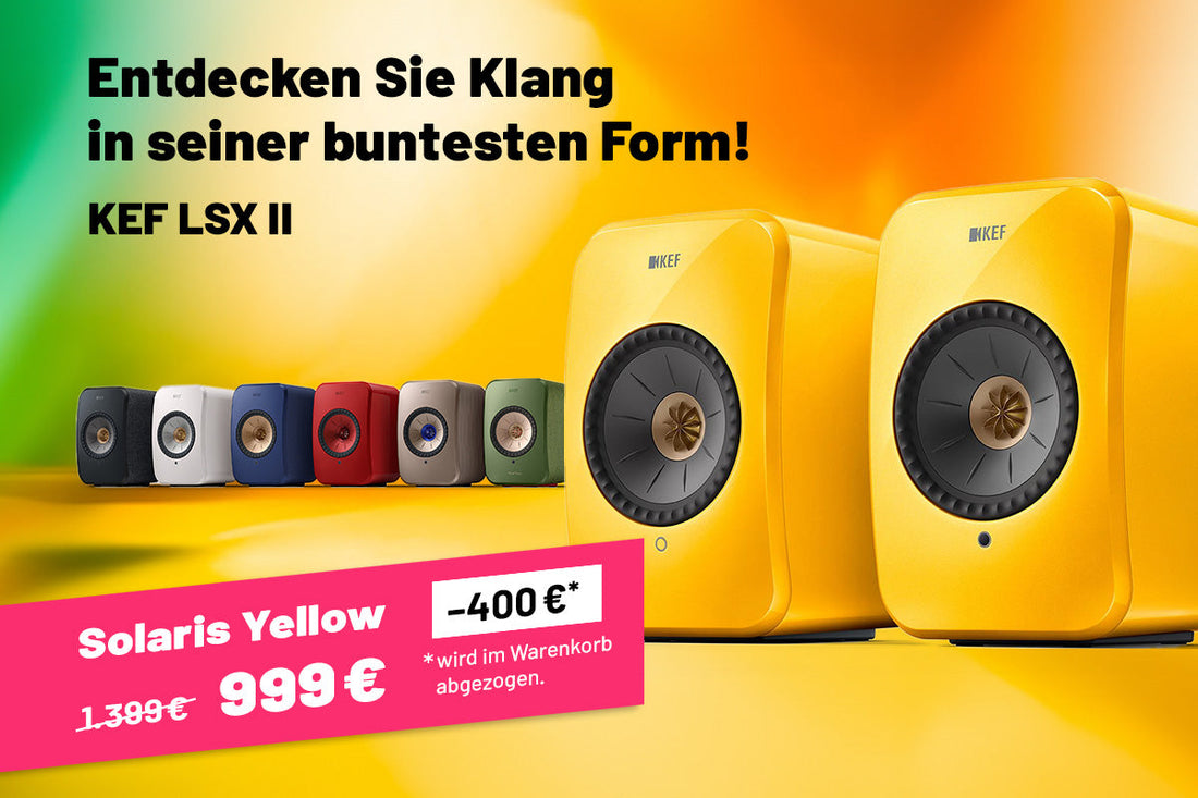 Active Wireless Lautsprecher: KEF LSX II Solaris Yellow Limited