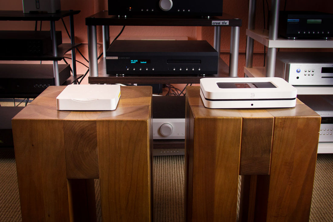 High-Resolution Streaming-Clients: Auralic Aries Mini und Bluesound Node 2