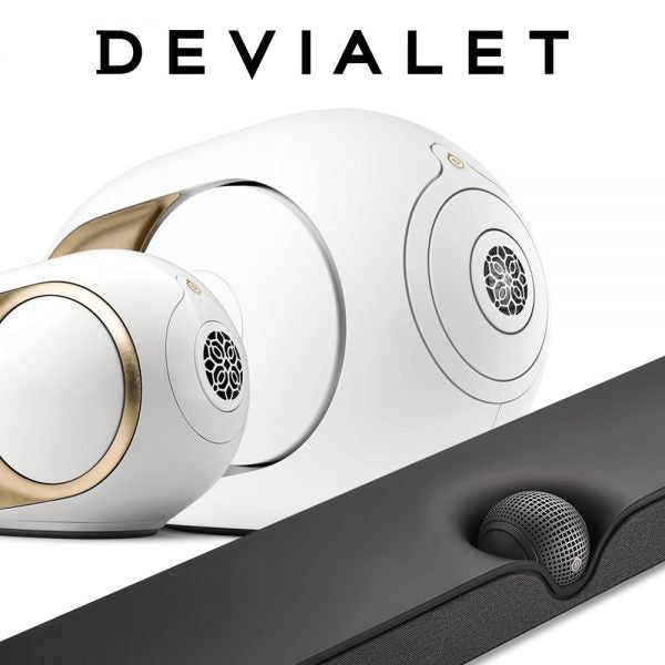 Entdecken Sie unser Devialet - Universum! Update: Bis zum 15.05.* gibt Devialet  ein Paar passende Standfüße zu jedem gekauften Paar Phantom Lautsprecher dazu