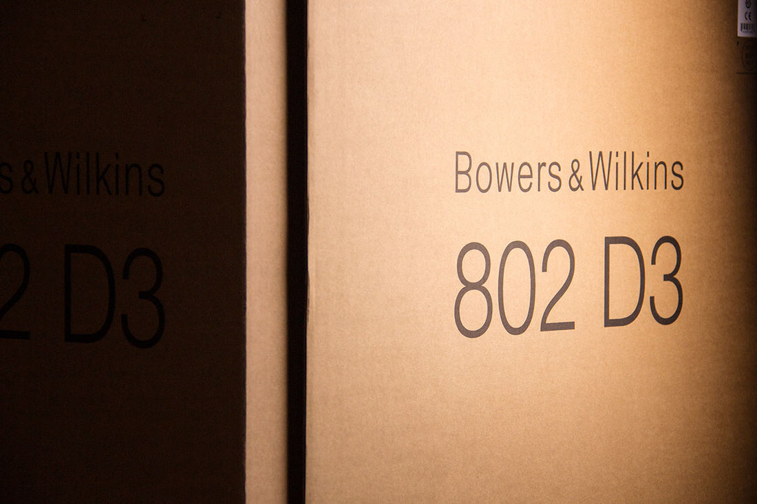 Bowers & Wilkins 802 D3 ausgepackt