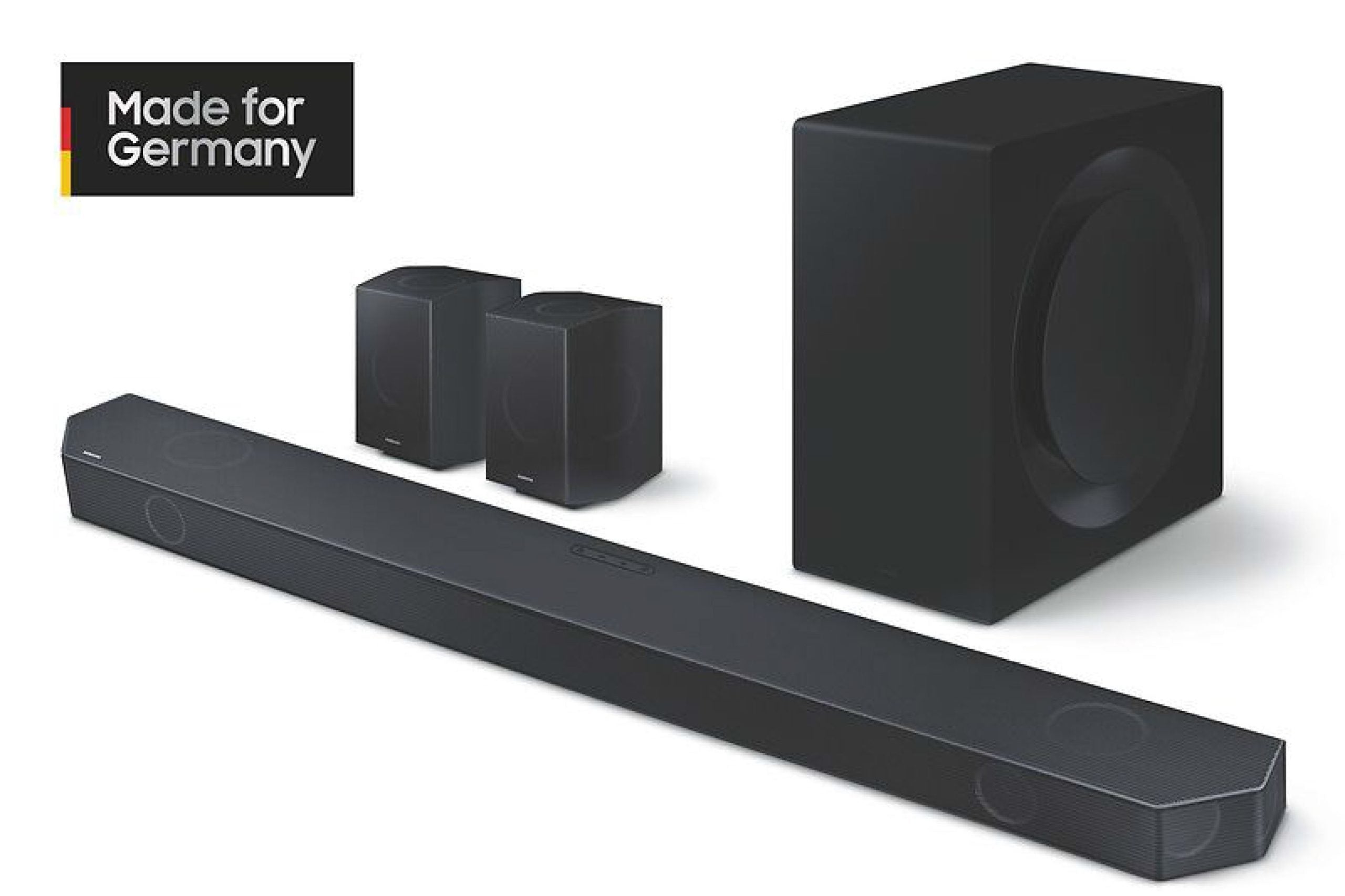 All-in-One-Set für Surround-Sound der Extraklasse: Die Samsung HW-Q995GC Soundbar mit Subwoofer und Rear-Speaker