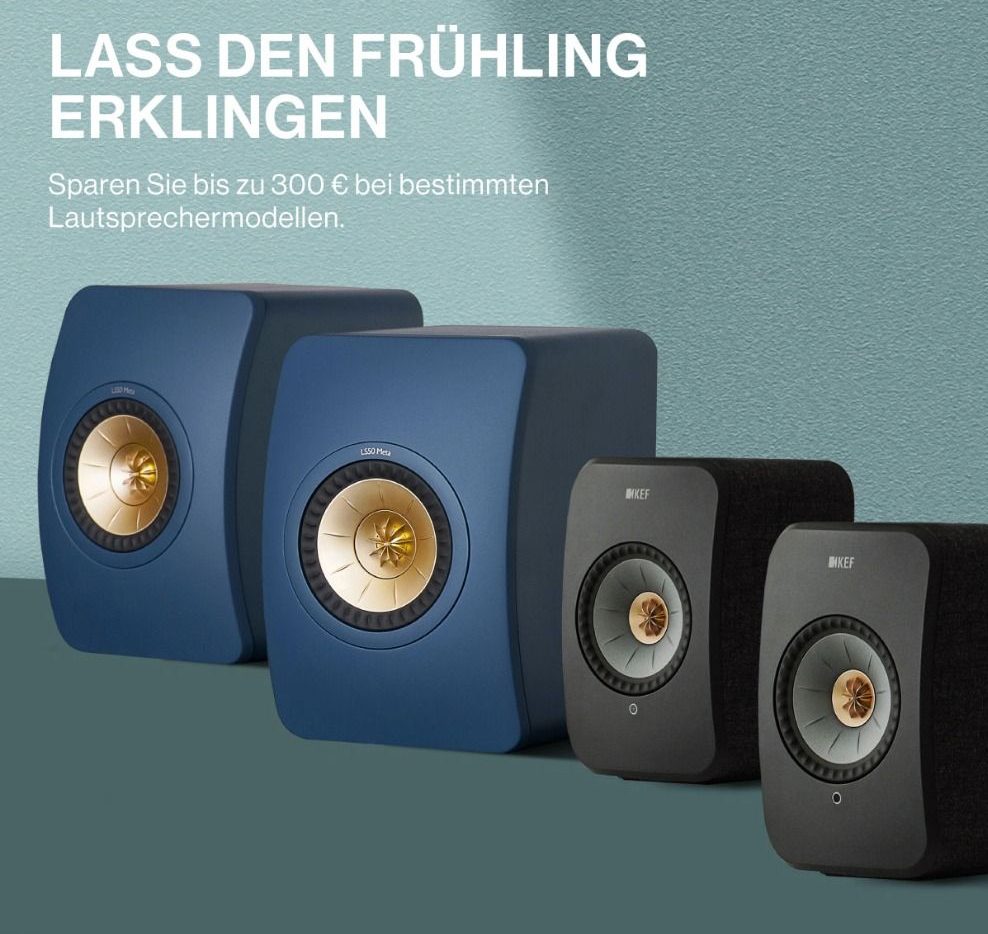 KEF Frühlingsaktion noch bis zum 28. April 2025