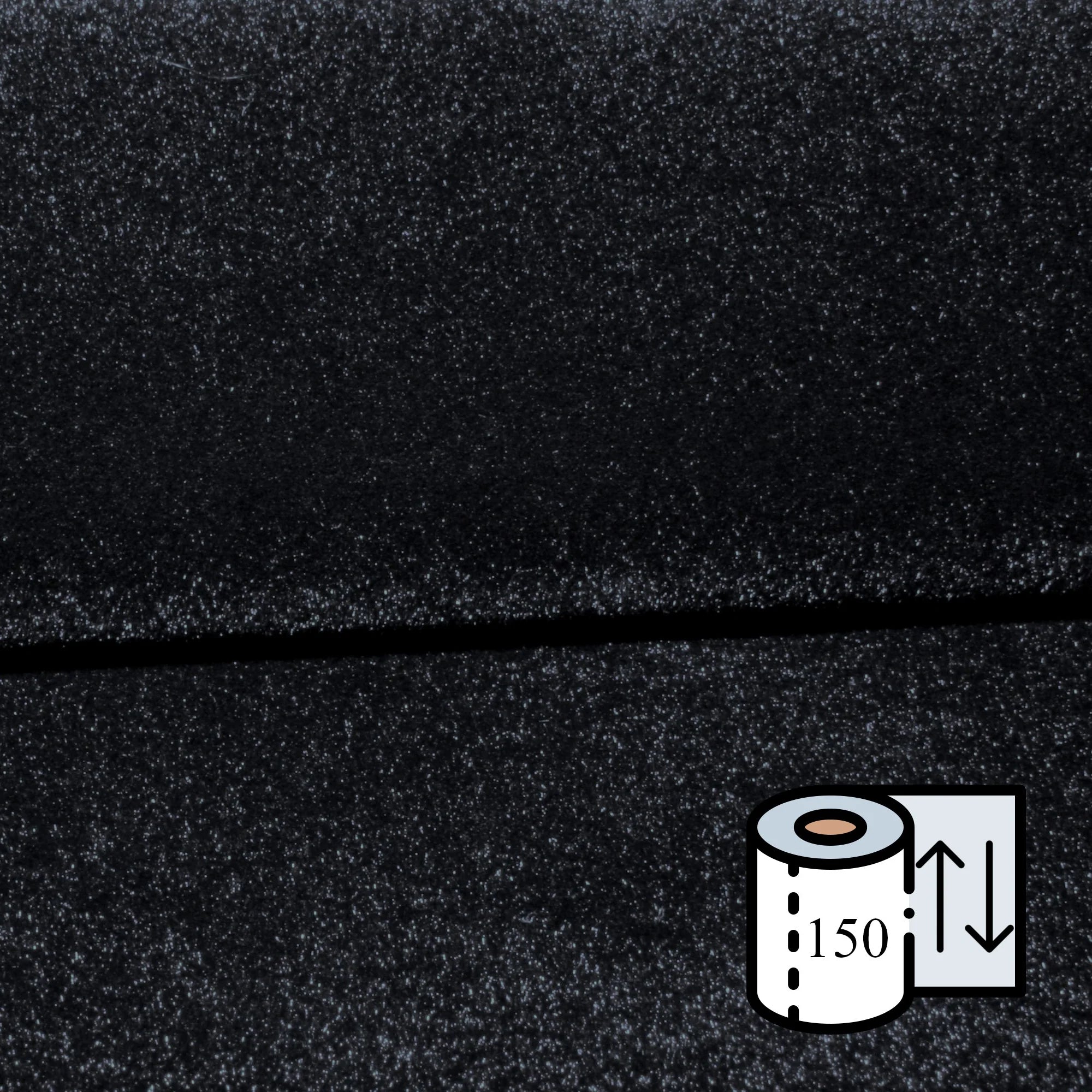 Adamantium Audio Dark Glue 150 schwarzer selbstklebender Stoff für Heimkinos
