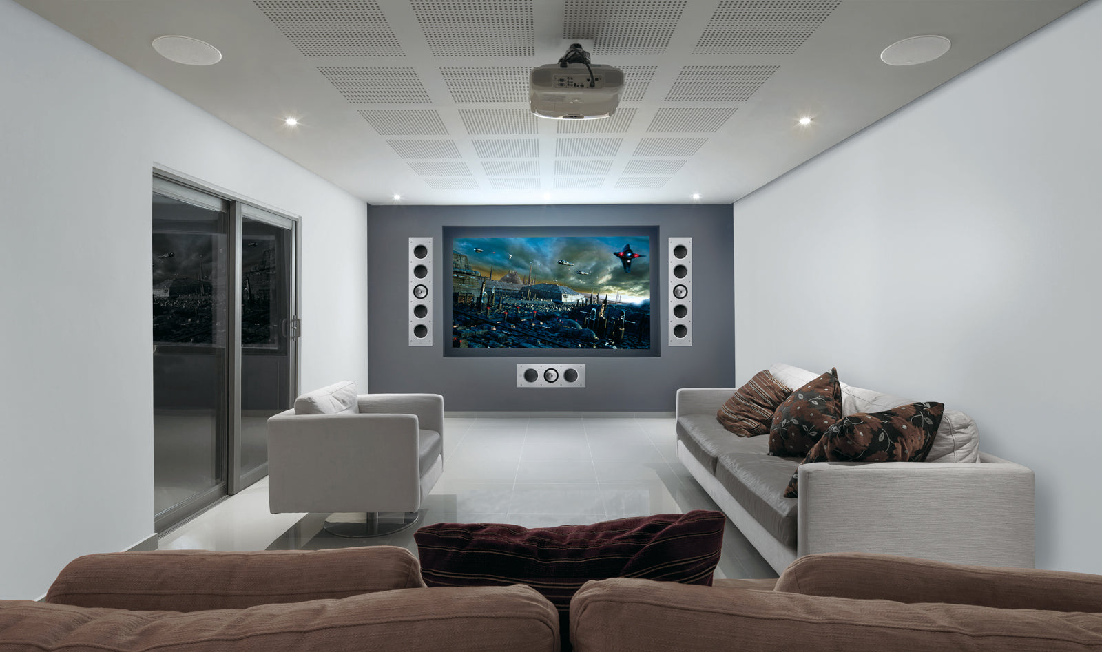 kef ci200rr-thx einbau lautsprecher decke wand uni-q 2 wege rund