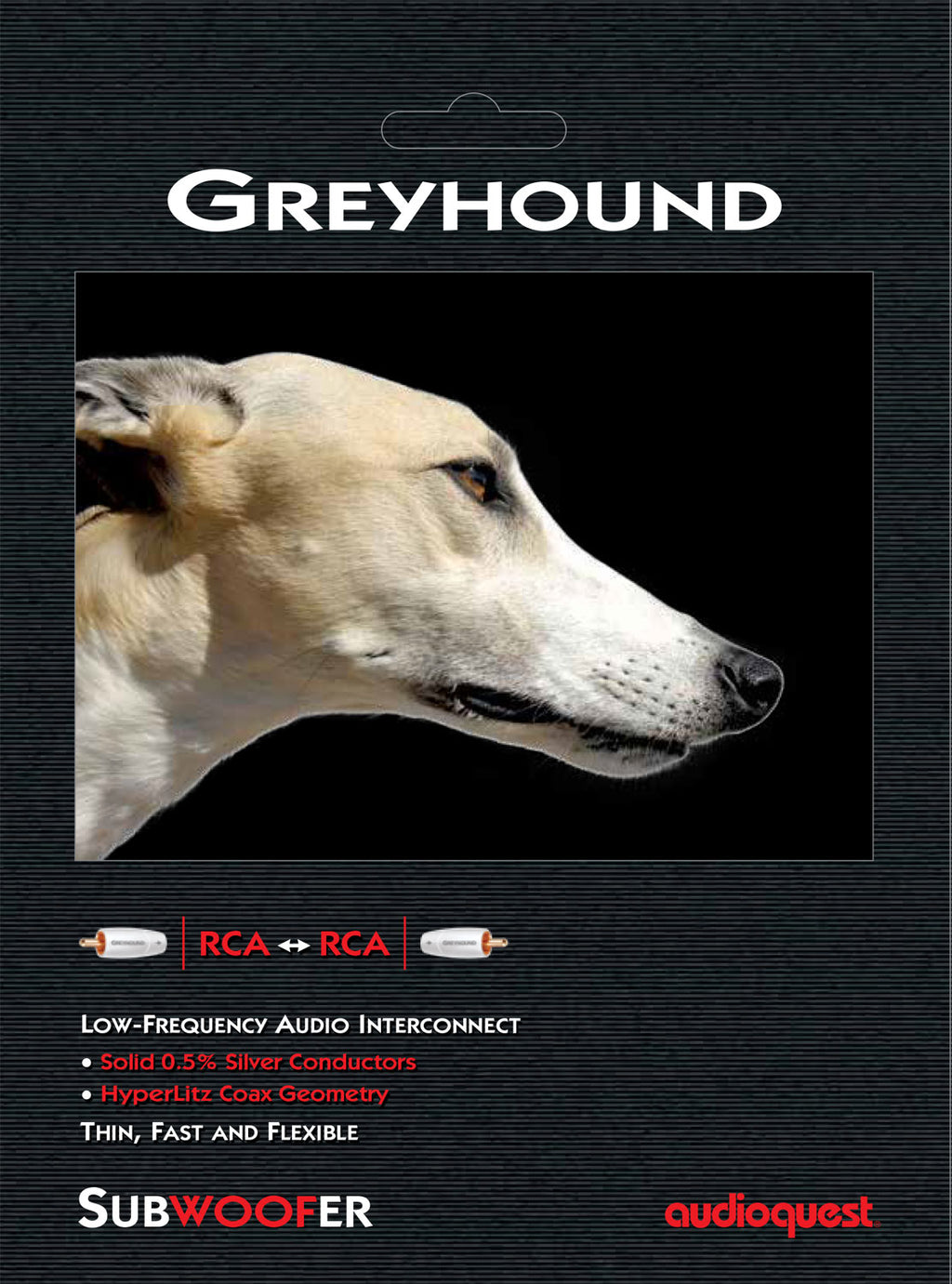 AudioQuest Greyhound Subwooferkabel Bild 2