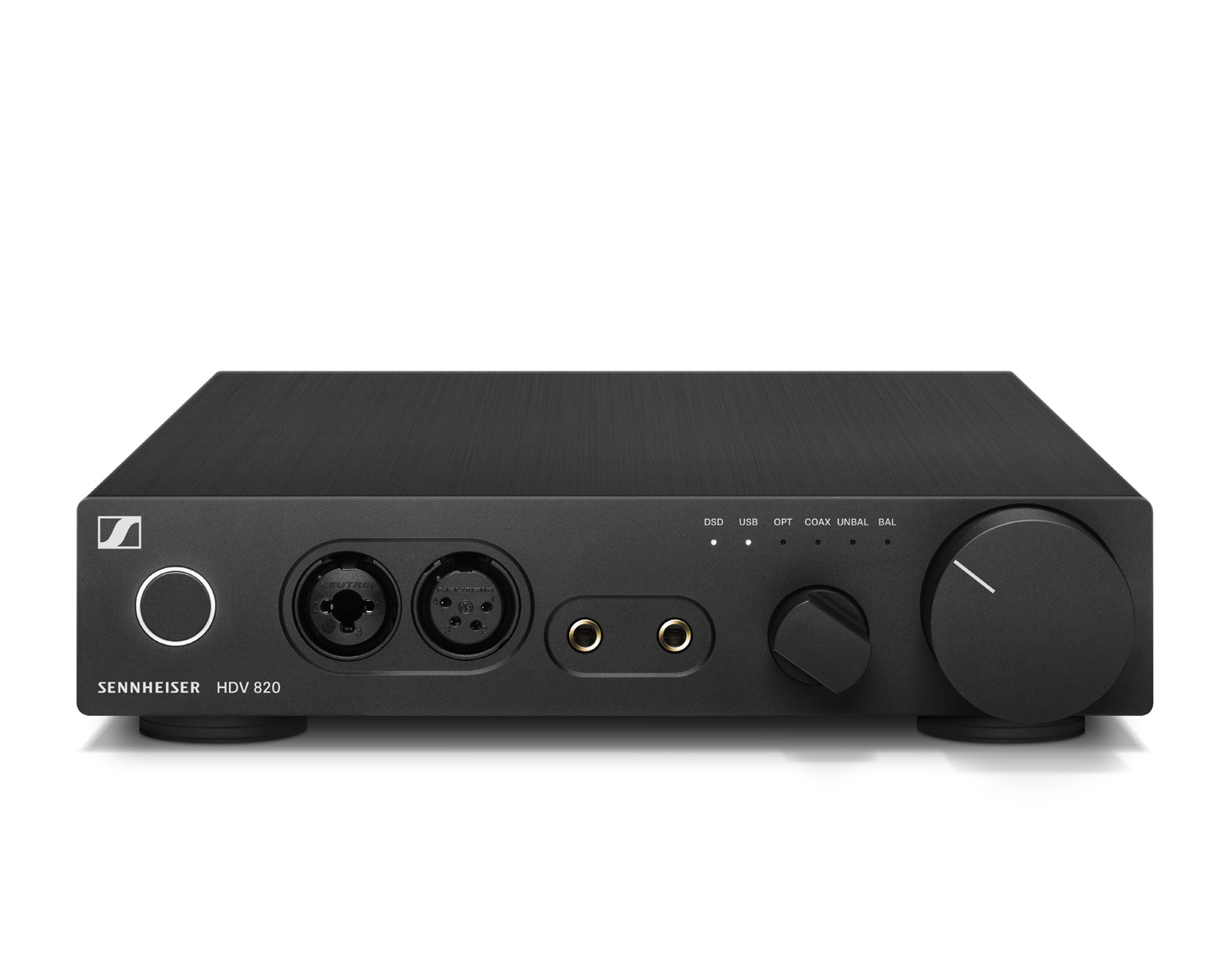 schwarz sennheiser hdv 820 digitaler kopfhörer verstärker high end