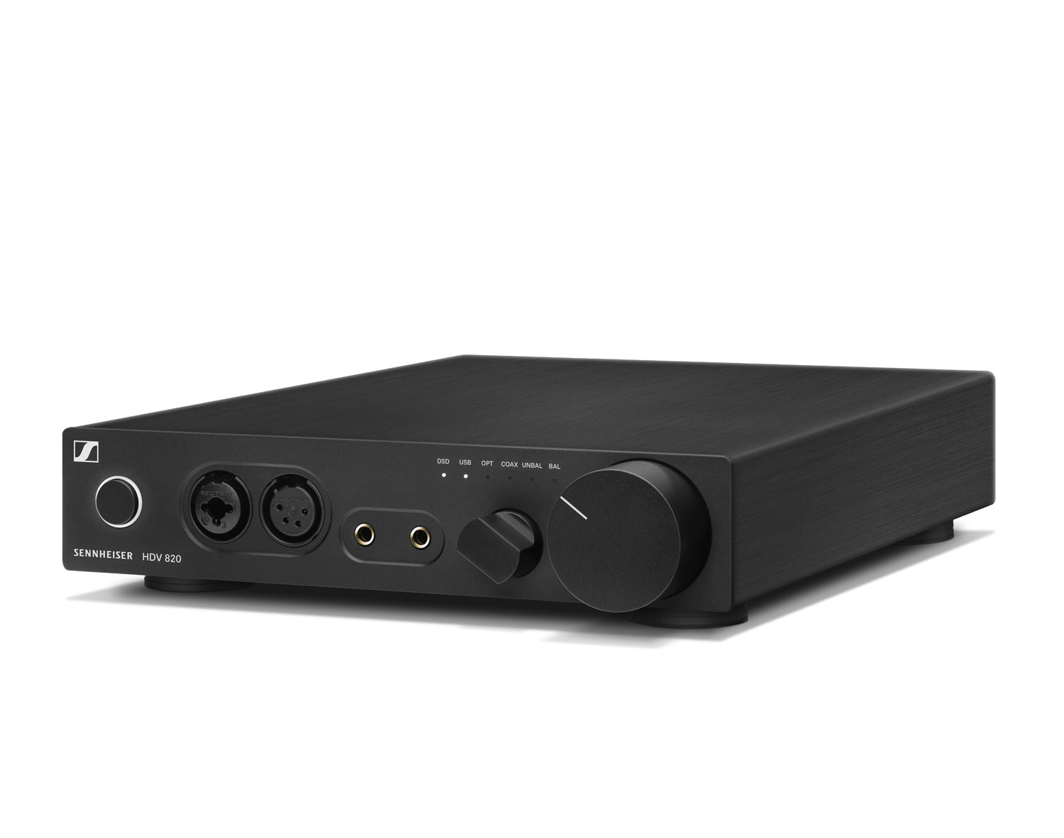 schwarz sennheiser hdv 820 digitaler kopfhörer verstärker high end