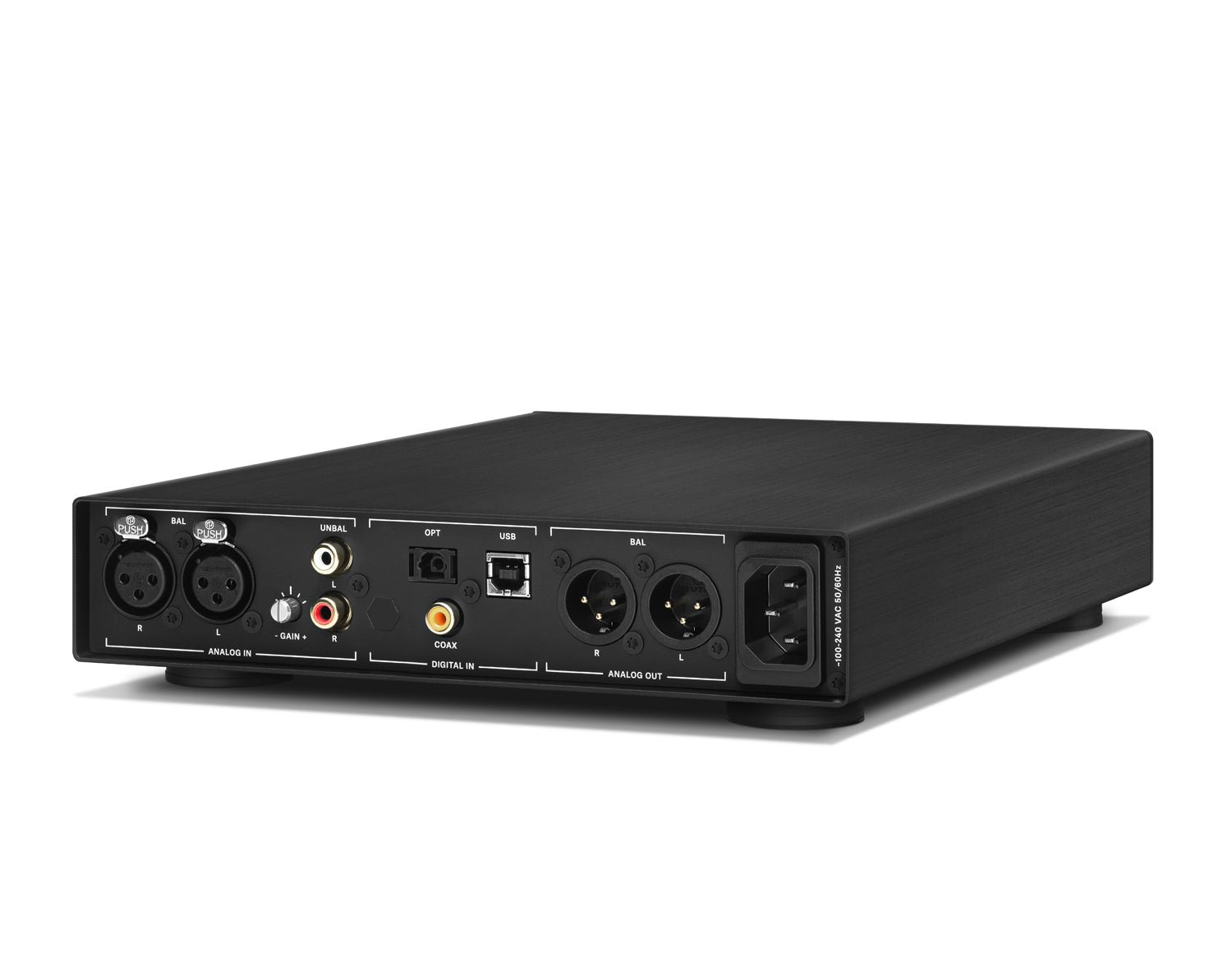 back rückseite schwarz sennheiser hdv 820 digitaler kopfhörer verstärker high end