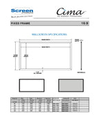 stewart cima fixed frame rahmenleinwand