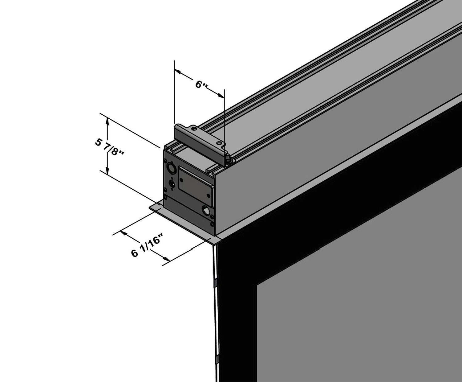 Stewart Filmscreen Cima Einbauleinwand 16:9 Bild 2