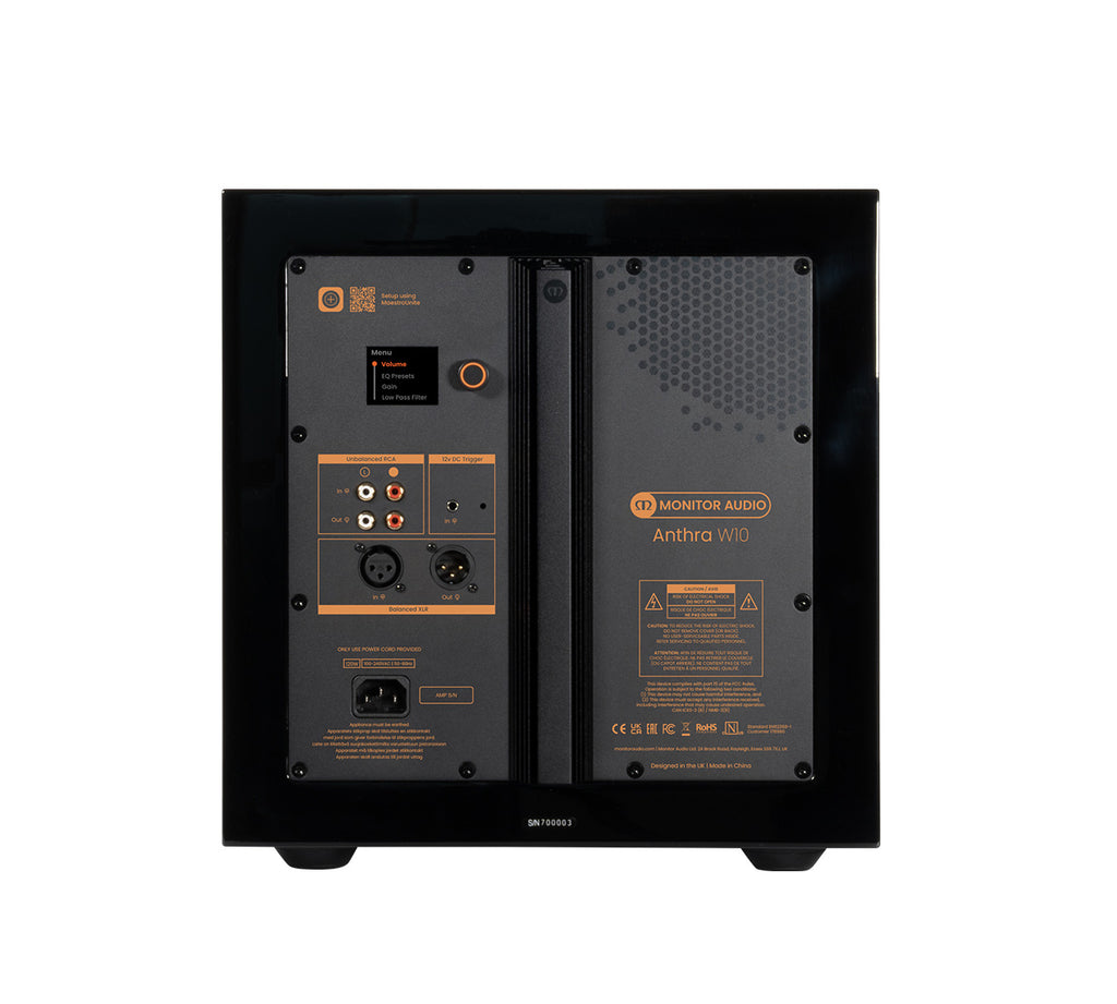 monitor audio anthra w10 subwoofer berlin schwarz