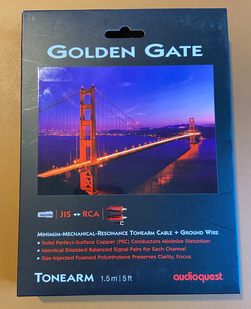 AudioQuest Golden Gate Tonarm-Kabel RCA/JIS Gerade Bild 1