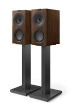 kef q concerto meta kompaktlautsprecher walnuss stands