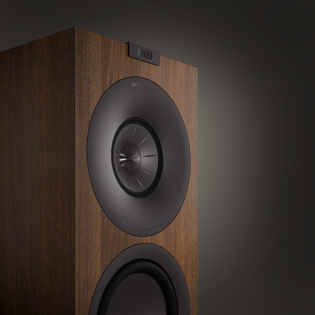 kef q concerto meta kompaktlautsprecher walnuss detail 1