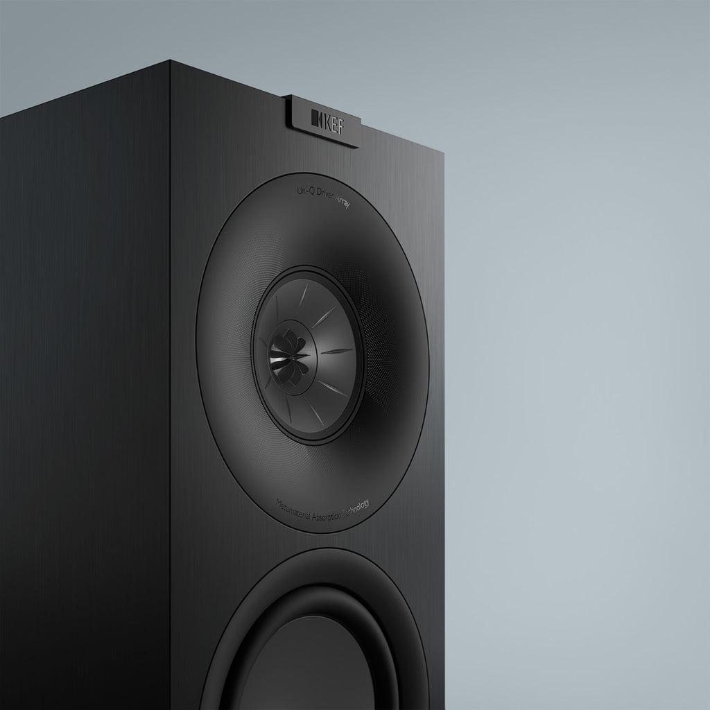 kef q concerto meta kompaktlautsprecher schwarz detail