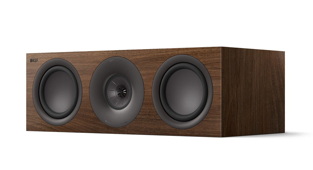 kef q6 meta center lautsprecher walnuss