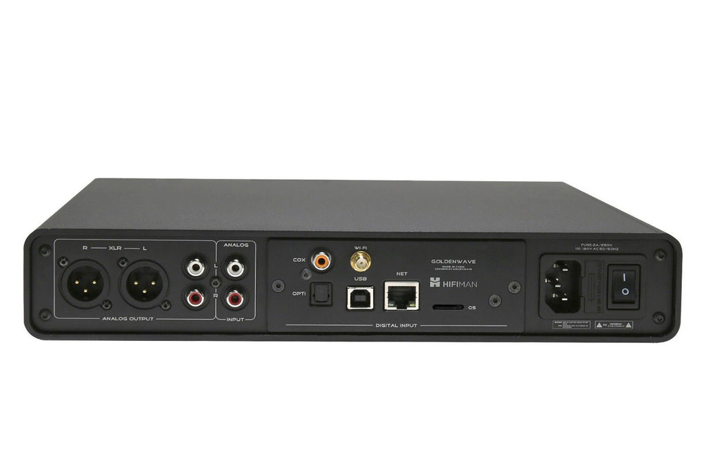 hifiman serenade v2 kopfhörerverstärker rückansicht